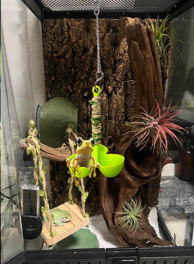Delllala Frog Habitat Hammock with Suction Cup,Soft Silicone Tree Frogs Terrarium Accessories ，Applicable to Toad, Tadpole， Tree Frogs, Dwarf Frogs, Small Amphibians - Image 5